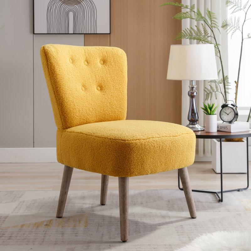 Ebern Designs Matarranz Upholstered Slipper Chair Wayfair